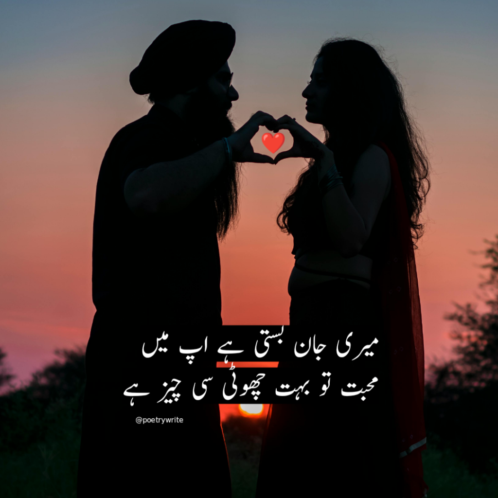 Love Poetry In Urdu 2 Lines Romantic Lines