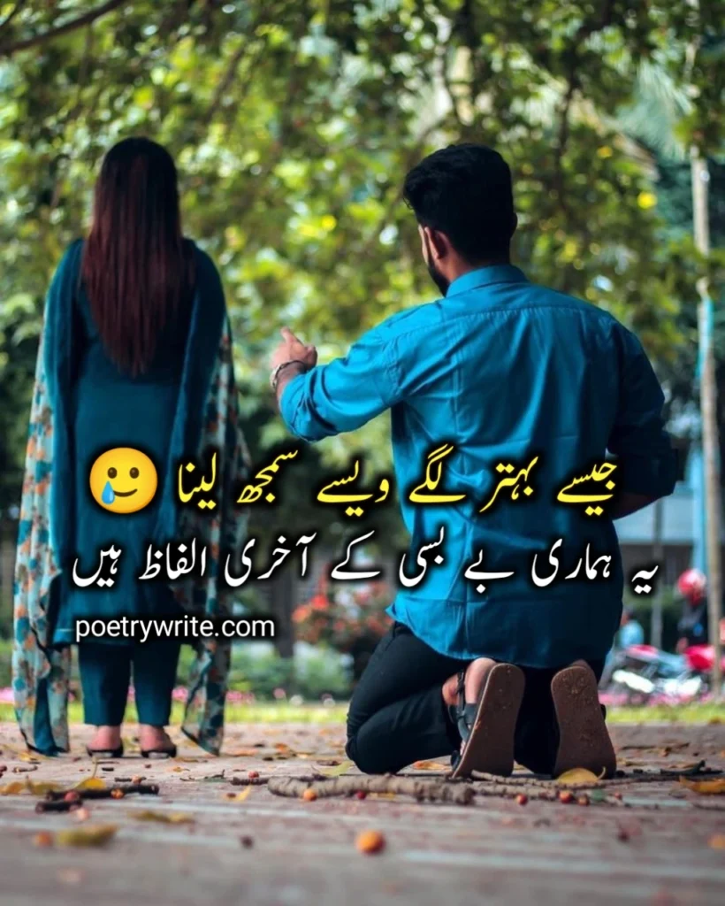 Sad Shayari In Urdu 
