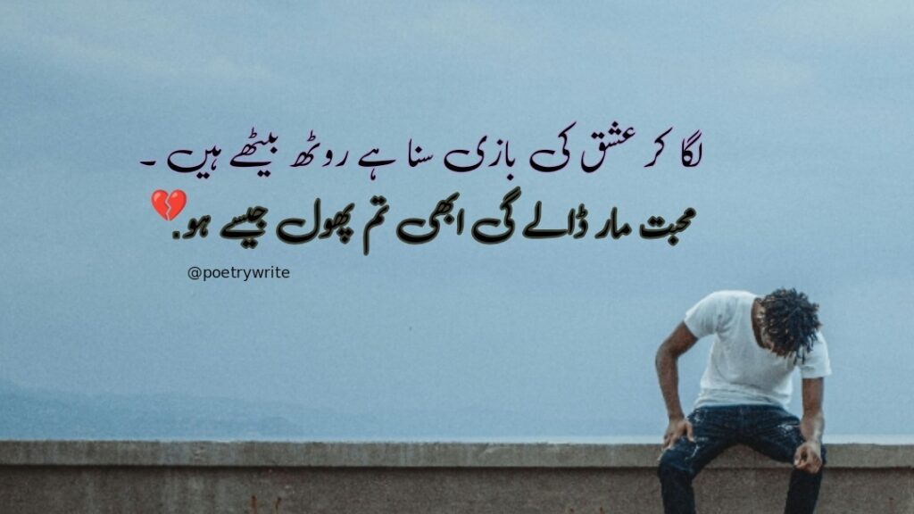 300+New Heart Touching Sad Poetry In Urdu 2 lines Text 