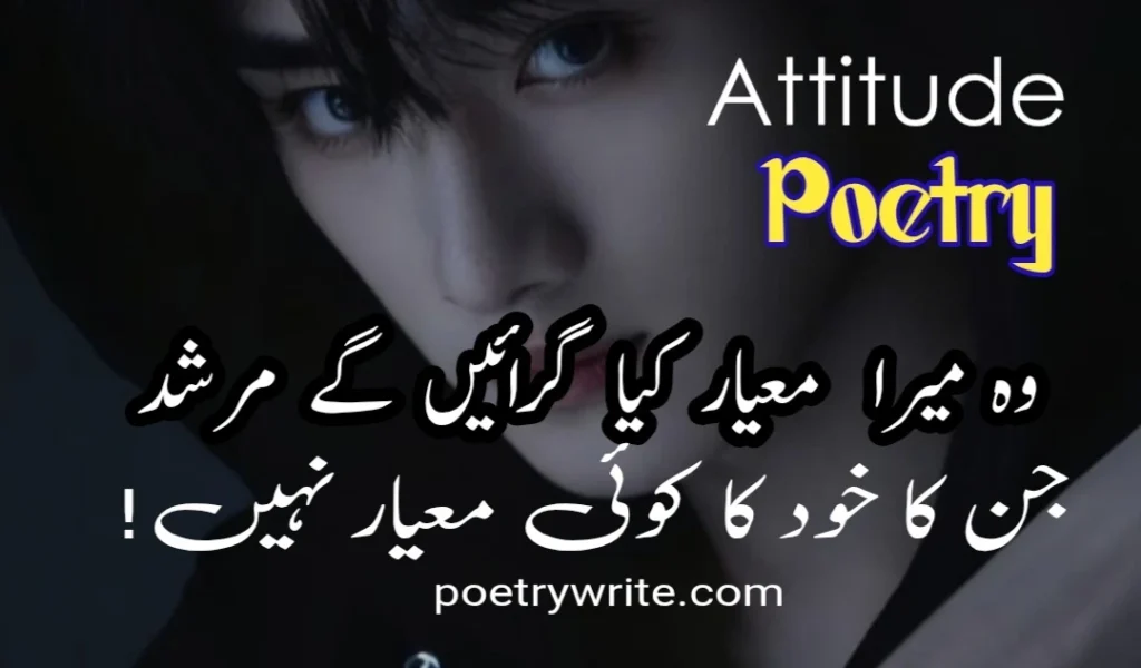 75+Attitude Poetry For Boy In Urdu Text
