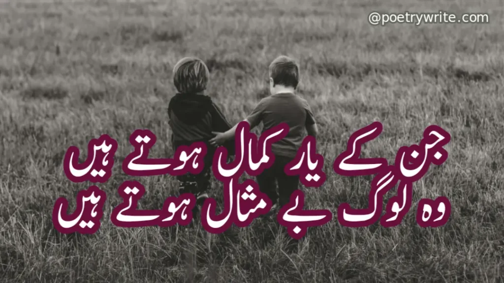 Friendship Poetry in Urdu two lines Sms and text 