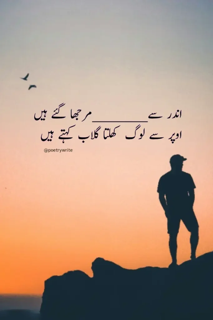 Bewafa love Heart Touching Sad Shayari In Urdu 