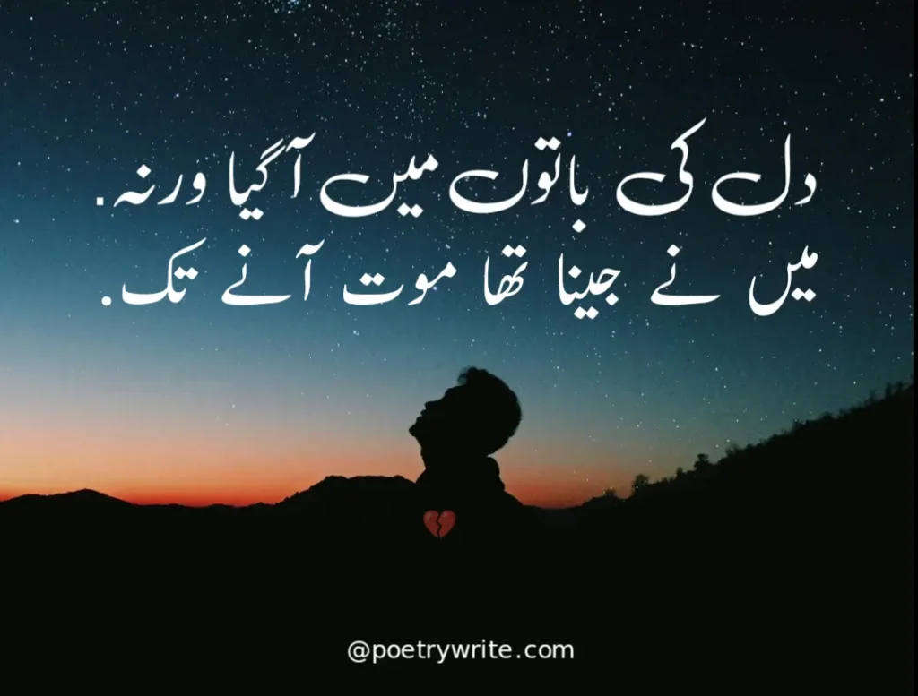 40+Sad Poetry In Urdu 2 Lines | Two Lines Sad Poetry