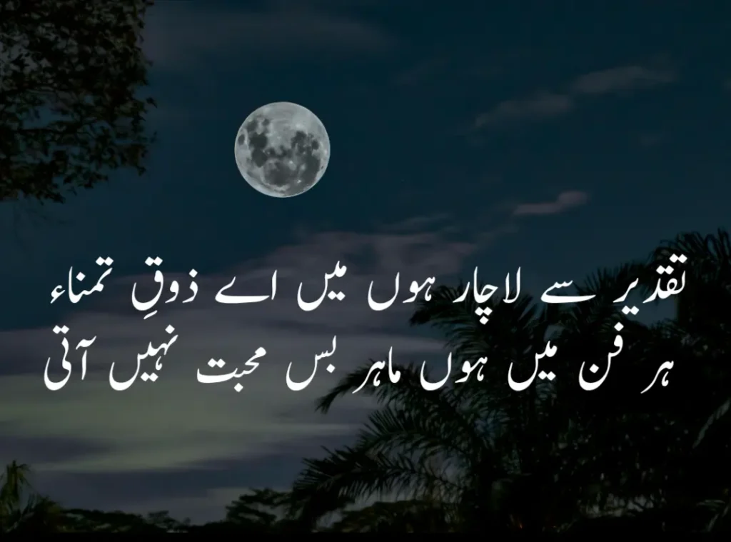 40 + Two Lines Sad Poetry in Urdu| Sad Poetry In Urdu 2 Lines