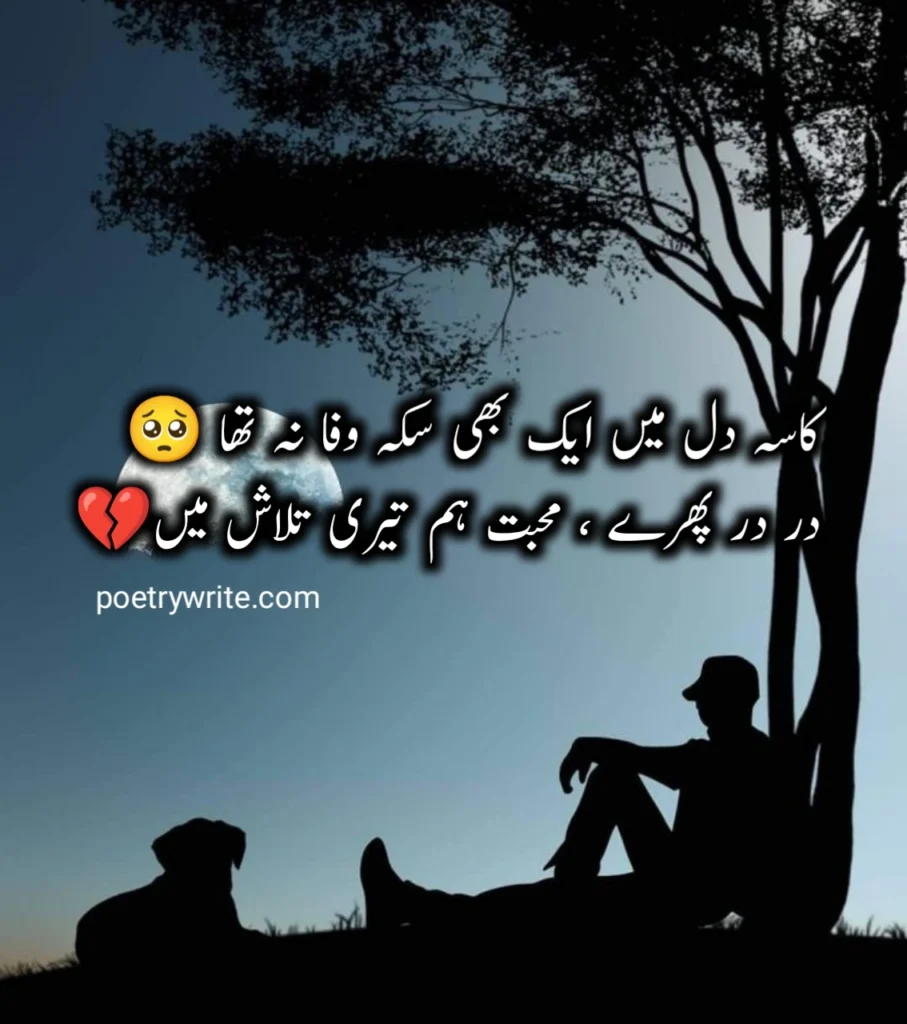Latest 2 Lines Sad Poetry SMS