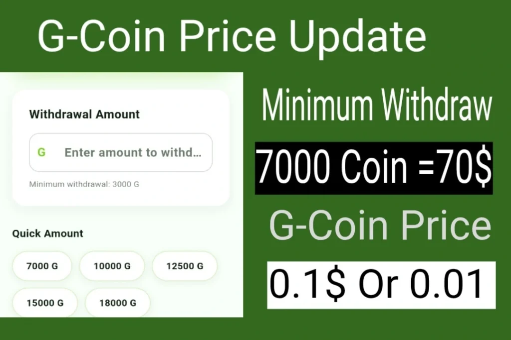 Grow Network Token price Update G Coin Token Price