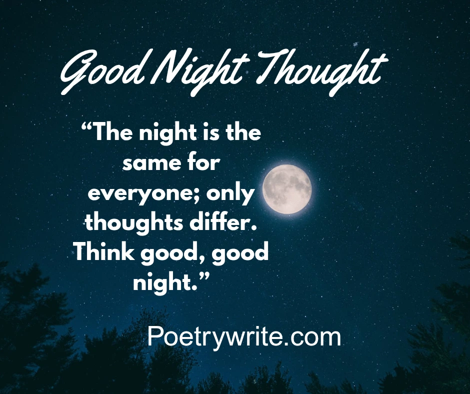 Good Night Thought for Best Friend