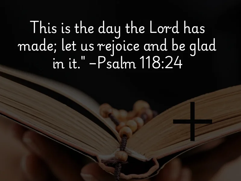 Friday Blessings with Bible Verses Psalm 118:24 Bible verse this is the day the Lord has made.