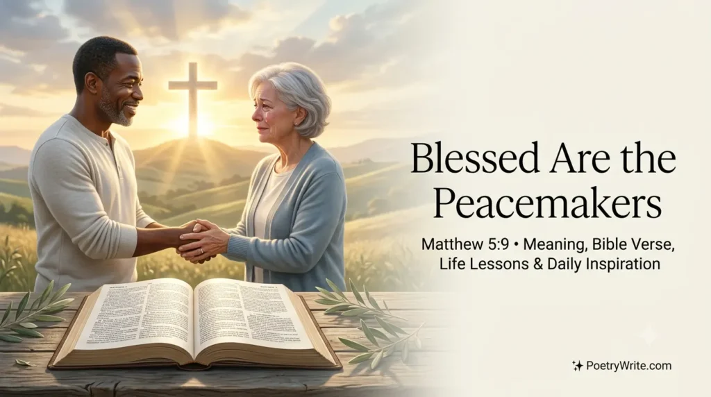 Blessed Are the Peacemakers: Meaning, Bible Verse, Life Lessons & Daily Inspiration